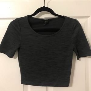 Forever 21 Charcoal Crop Top